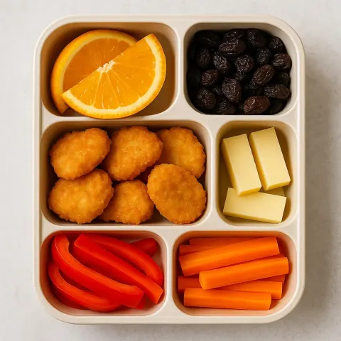 Bento Box with Chicken Nuggets