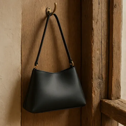 Hanging from the Brass Hook by the Charming Wooden Door