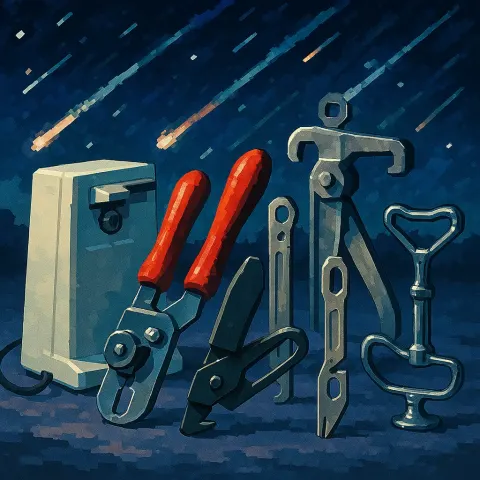 Against the Backdrop of a Meteor Shower Where Multiple Shooting