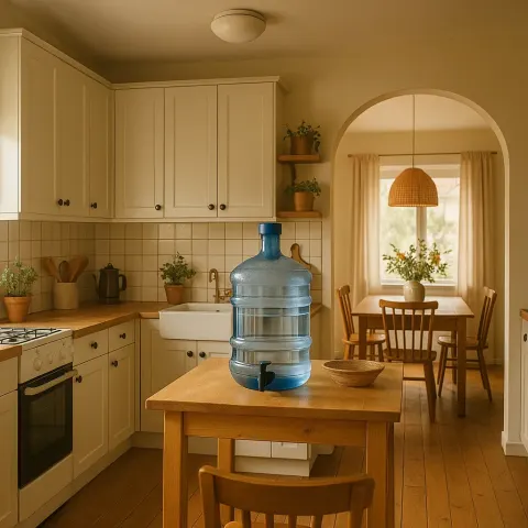 Cozy Kitchen with White Cabinets