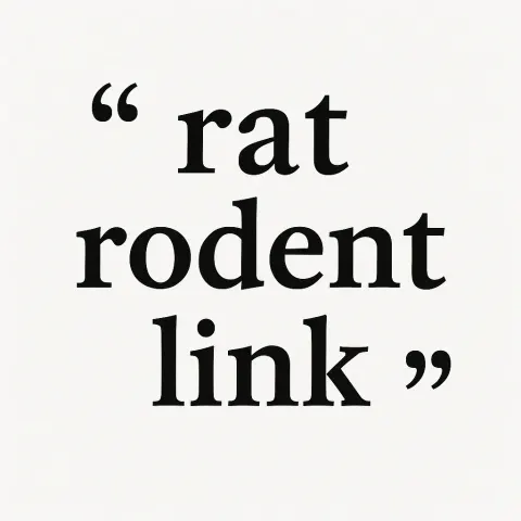 Provide a 3-word Phrase Involving a Rodent