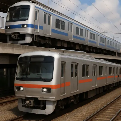 Image Depicting a Pair of Trains