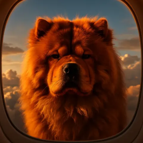 Against a Breathtaking Panorama of Clouds Viewed from an Airplane