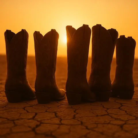Five Varied Cowboy Boots