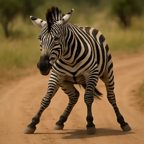 Zebra Staggered Unpredictably