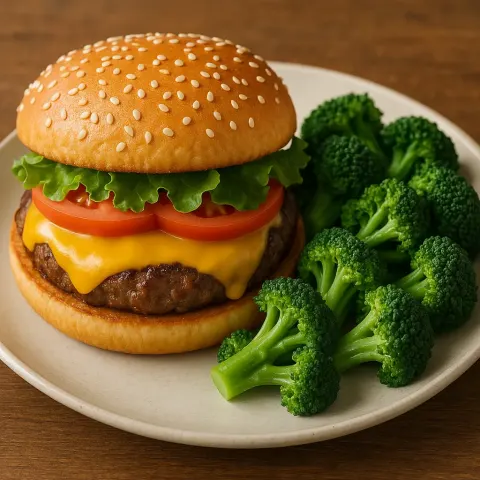 Cheeseburger with Lettuce