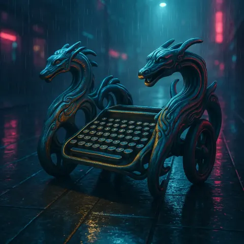 Beach Wagon of Intertwined Zoomorphic Design