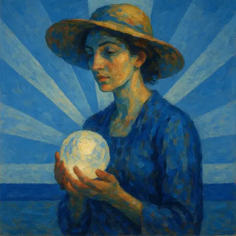 Expressive Impressionistic Woman with a Classic Nose