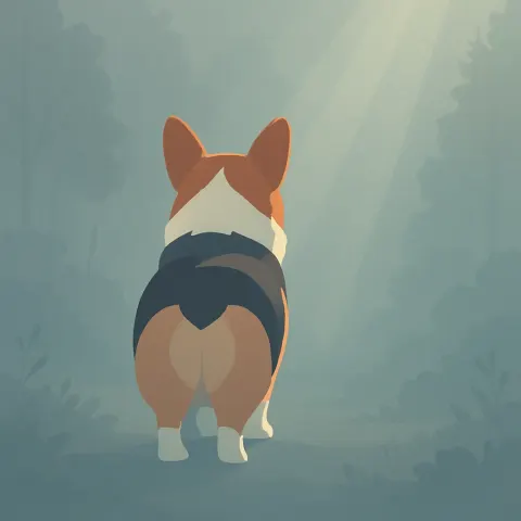 Within a Vector Art Scene Defined by Atmospheric Depth