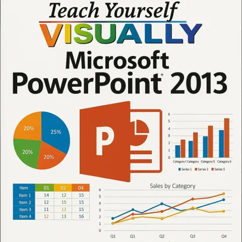 Book Cover Titled "Teach Yourself VISUALLY Microsoft PowerPoint 2013"