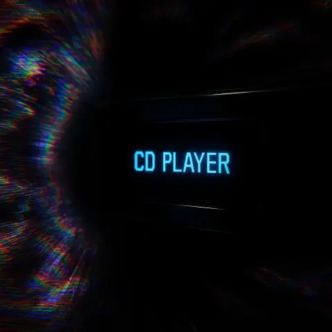 Polished Acrylic CD Player's Glowing Blue Display