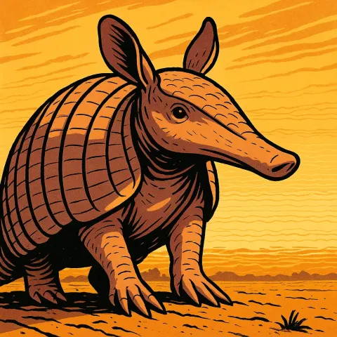 Single Pinkish-beige Armadillo