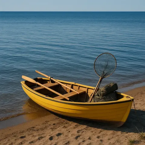 Small Yellow Rowboat