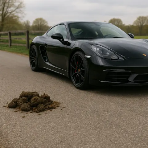 Next to a Heap of Horse Droppings Left