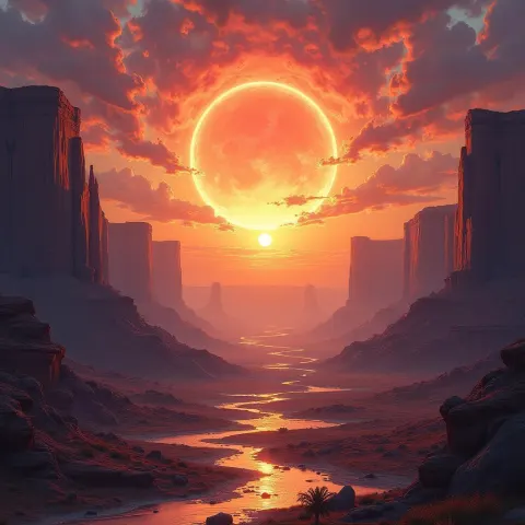 Ethereal Double Sunrise Over the Valley of Fire