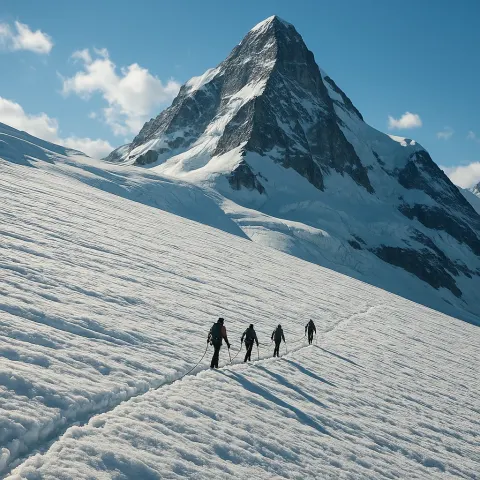 Small Group of Mountaineers