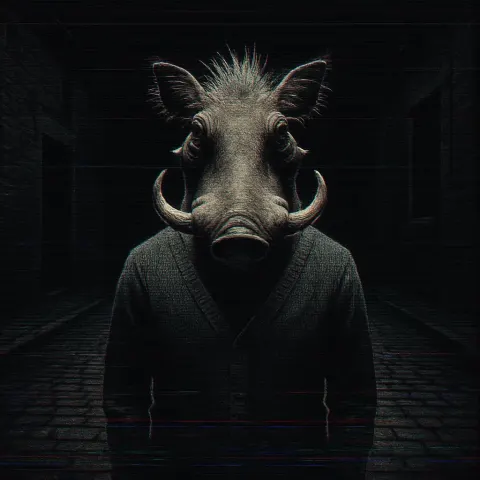 Warthog in a Cardigan