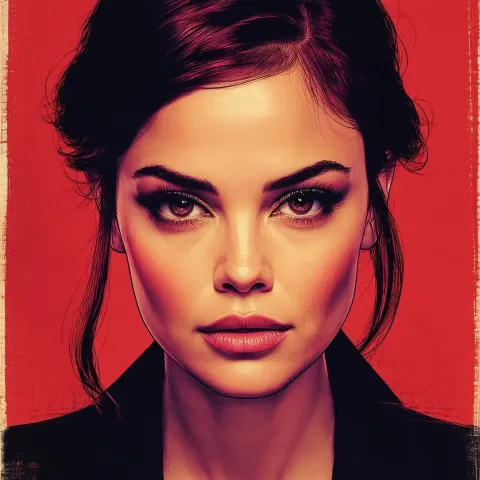Mila Kunis Twin Peaks Nostalgic Movie Poster