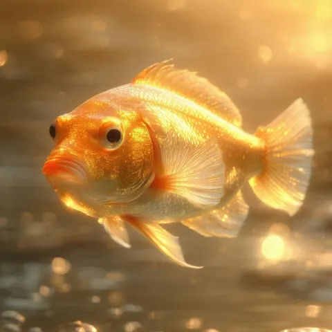 Eyeless Fish in Warm Golden Toned Photography