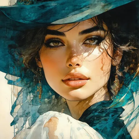 Elegant Ana De Armas Glamour Illustration