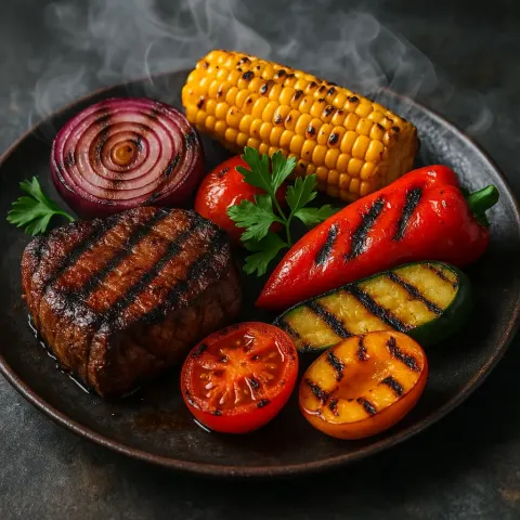 Dish Featuring Smoky Grilled Meat