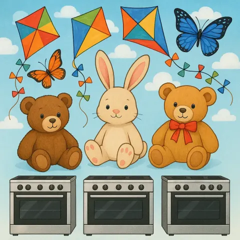 Trio of Plush Toys