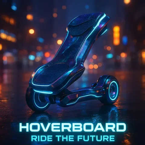 Craft a Cutting-edge 3D Model of a Streamlined Hoverboard