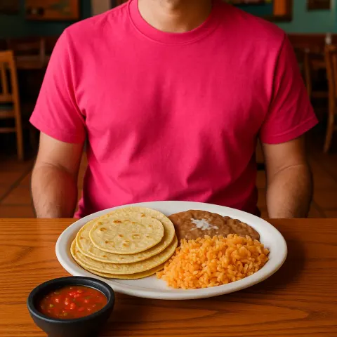 Person Wearing a Bright Pink Shirt Is Seated