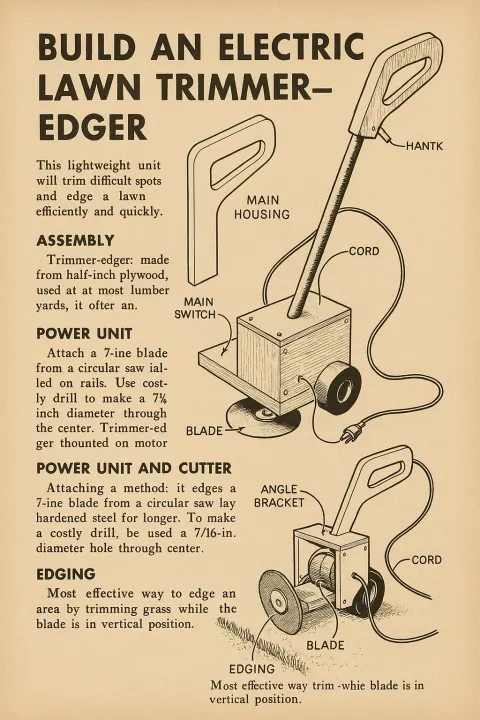 Vintage Magazine Page Showing Instructions