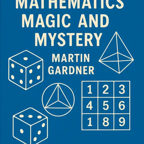 Blue Book Cover Featuring the Title "Mathematics Magic
