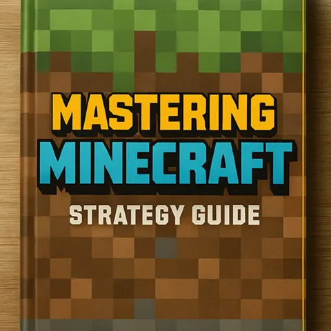 Strategy Guidebook Titled "Mastering Minecraft" with Bold