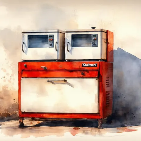 Watercolor Study of a Stalmark Industrial Appliance