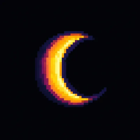 Minimalist Logo in 8-bit Pixel Art