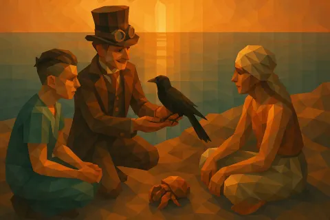 Steampunk Trickster and a Diminutive