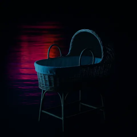 Against a Backdrop of Vivid Colors Reflected on a Calm