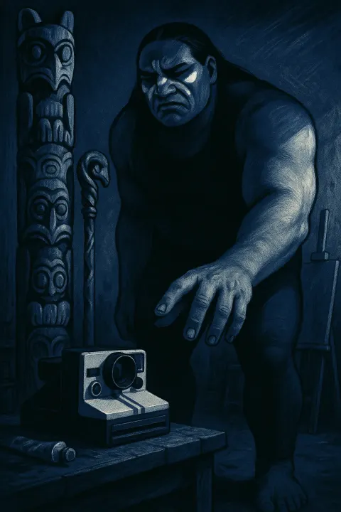 Strikingly Giant-proportioned Pacific Islander Artist