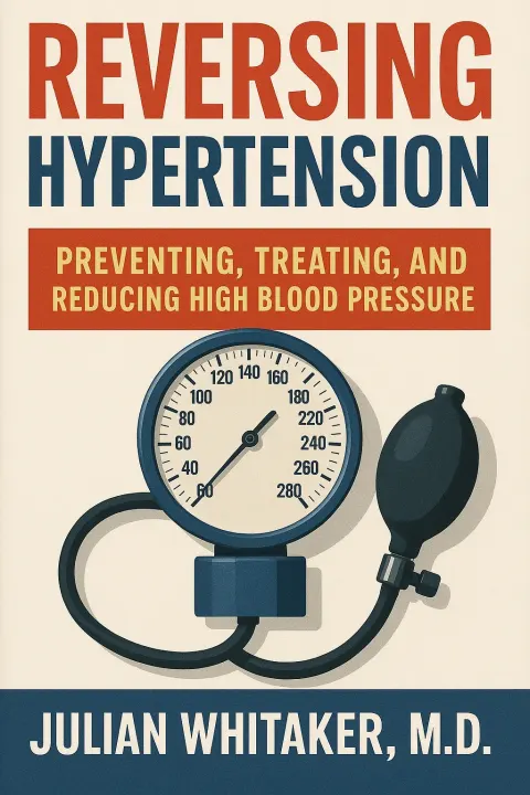 Book Cover Titled "Reversing Hypertension" by Julian Whitaker