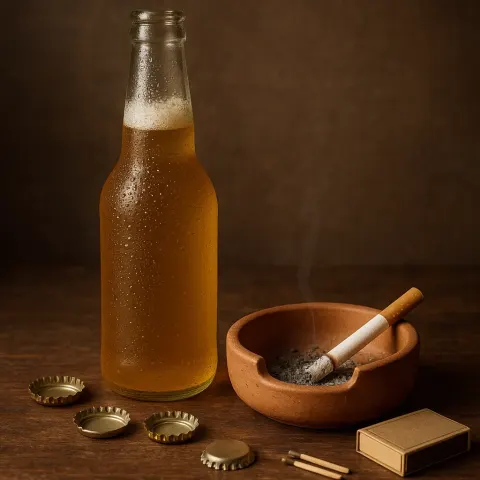 Chilled Beer Bottle
