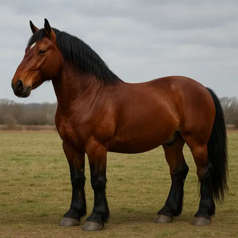 Robust Plant-eating Mammal Featuring Durable Hooves Along