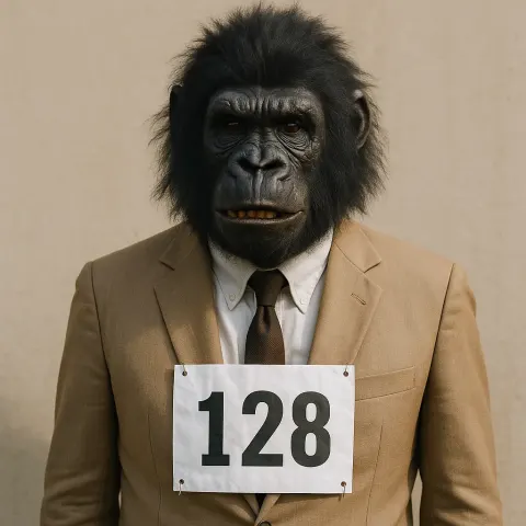 Person Dressed in a Beige Suit