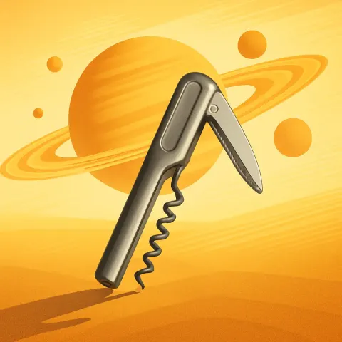 Lone Corkscrew—its Modern Streamlined Minimalist Design