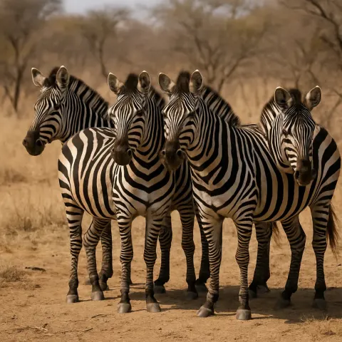 Group of Zebras
