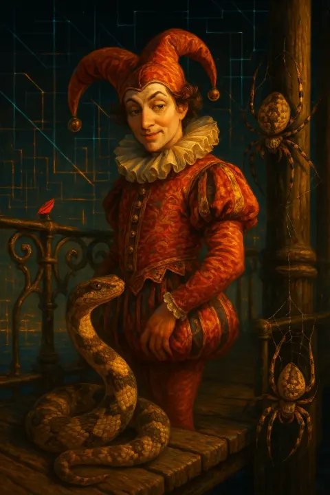 Wealthy Jester in Elaborate Attire