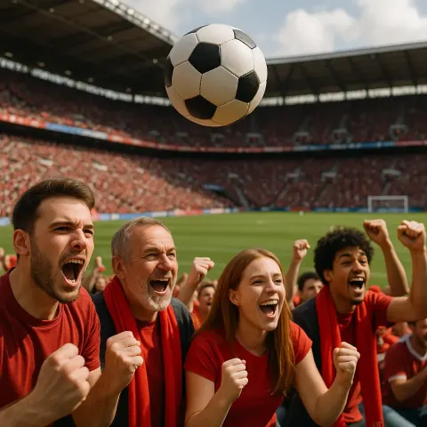 Popular Sport Involves a Round Ball and Passionate Supporters Energizing