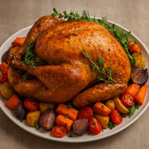 Turkey with a Golden-brown