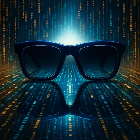 Thick-framed Blue Sunglasses