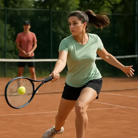 Woman in a Light Green Shirt