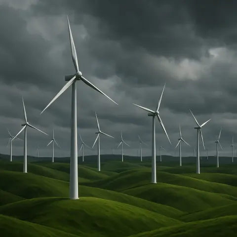 Numerous Wind Turbines