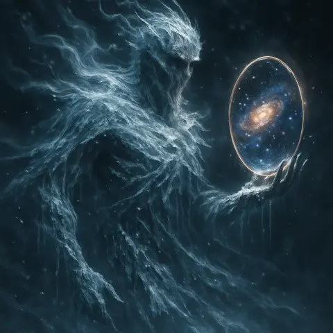 Surreal Figure Materializes
