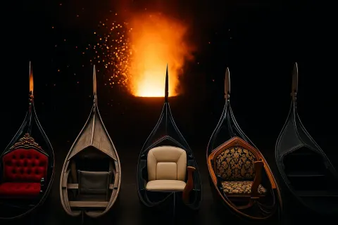 Collection of Five Uniquely Appointed Gondolas Emerges